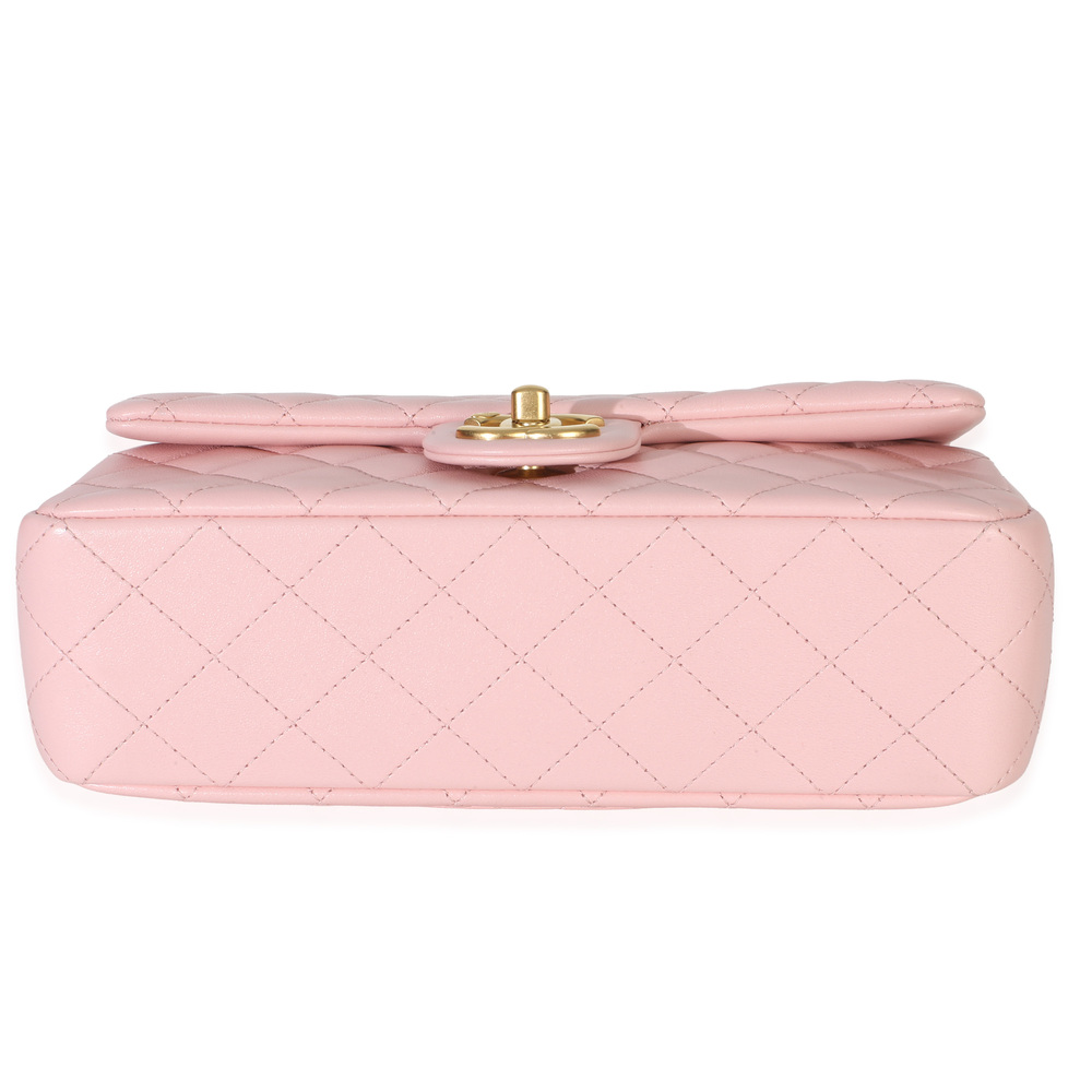Chanel Pink Quilted Lambskin Small CC Crush Flap Bag - Picture 5 of 8